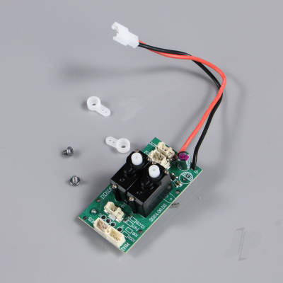 Receiver with Gyro and Surface Mounted Servos (for SF260)