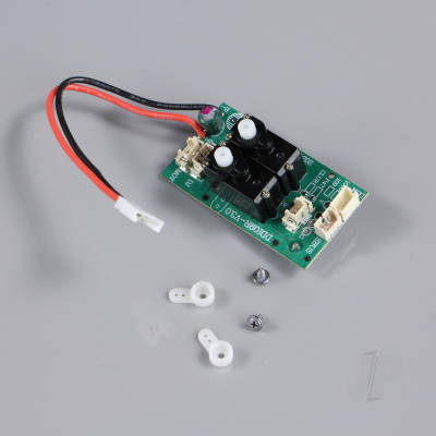 Receiver with Gyro and Surface Mounted Servos (for AT-6)