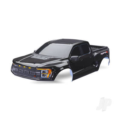 Body, Ford Raptor R, complete (Black) (includes grille, tailgate trim, side mirrors, decals, & clipless mounting) (requires #10124 & 10125 body mounts)