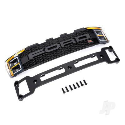 Grille/ grille mount/ 3x10 BCS (7) (fully assembled, includes installed headlight lenses and decals) (fits #10111 body)