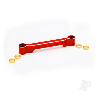 Drag link, steering, 6061-T6 aluminium (Red-anodised)