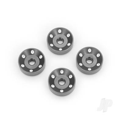 Wheel washers, machined aluminium, Grey (4)