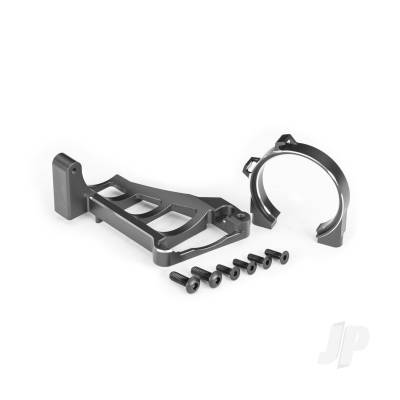 Motor mounts (front & rear) (Grey-anodised 6061-T6 aluminium) / 3x10mm CCS (with threadlock) (4) / 4x12mm BCS (with threadlock) (2) (for use with #3461 motor)