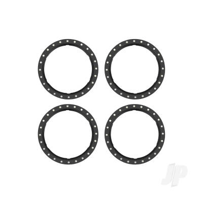 Beadlock rings, black (machined aluminium) (4)