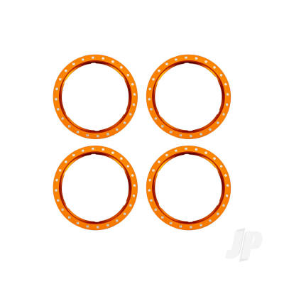 Beadlock rings, orange (machined aluminium) (4)