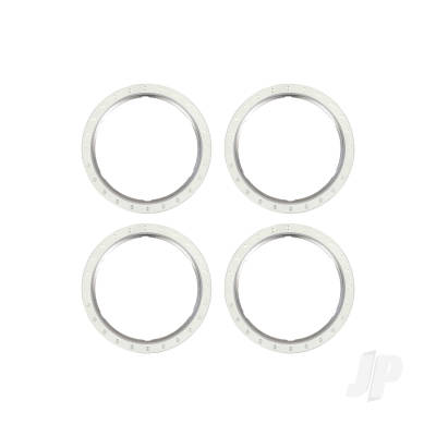 Beadlock rings, silver (machined aluminium) (4)