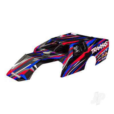 Body, Slash Modified, Red (painted, decals applied) (assembled with front & rear body mounts and body support for clipless mounting)