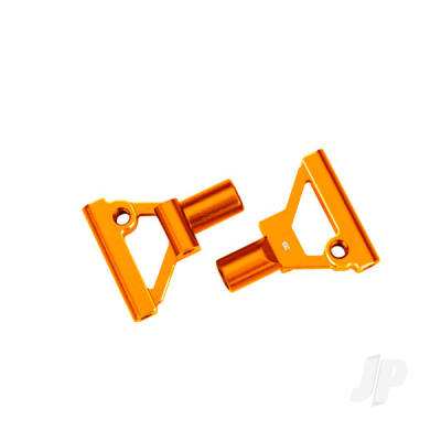 Suspension arms, lower, front, 6061-T6 aluminium (Orange-anodised) (left & right)/ 2.5x5mm BCS (with threadlock) (2 pcs)