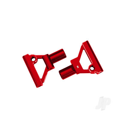 Suspenion arms, lower, front, 6061-T6 aluminium (Red-anodised) (left & right)/ 2.5x5mm BCS (with threadlock) (2 pcs)
