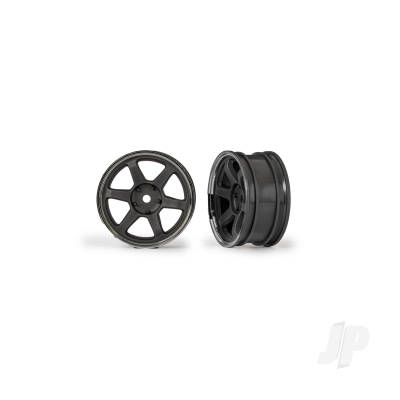 Wheels, 1.9" six spoke (Graphite Grey w/Chrome rim) (front) (2)
