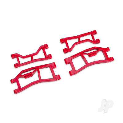 Suspension arms, rear (upper left (1), upper right (1), lower left (1), lower right (1)) (red) (for use with #10790 Mini Maxx WideMaxx suspension kit)