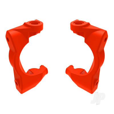 Caster blocks (c-hubs), left & right (Red)