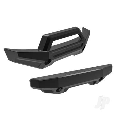 Bumper, front (1pc), rear (1pc) (Black)