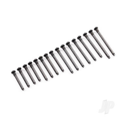 Suspension screw pin set, front or rear, 3x40mm (4), 3x32mm (4), 3x28mm (4), 3x46mm (2)
