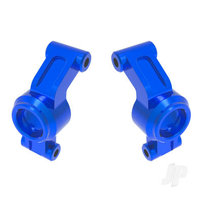 Carriers, stub axle, 6061-T6 aluminium (Blue-anodised) (left & right)