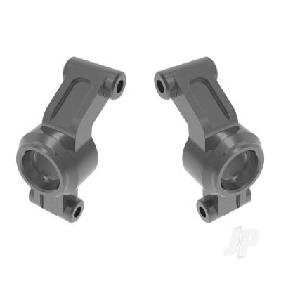 Carriers, stub axle, 6061-T6 aluminium (Grey-anodised) (left & right)