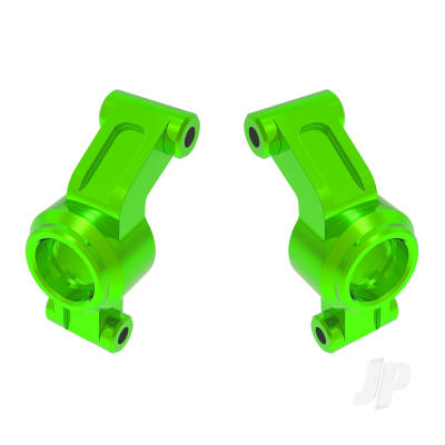 Carriers, stub axle, 6061-T6 aluminium (Green-anodised) (left & right)