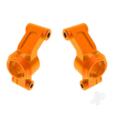 Carriers, stub axle, 6061-T6 aluminium (Orange-anodised) (left & right)