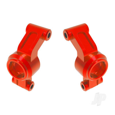 Carriers, stub axle, 6061-T6 aluminium (Red-anodised) (left & right)
