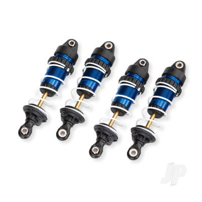 Shocks, GTR long, Blue-anodised, PTFE-coated bodies with TiN shafts (assembled with springs) (4 pcs)