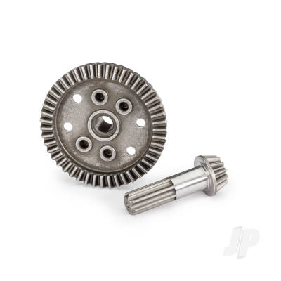 Ring gear, differential, 47-tooth, pinion gear, differential, 12-tooth (planetary) (front)
