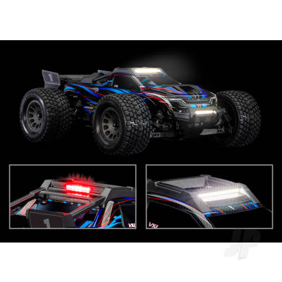LED light kit, Mini XRT, complete (includes front bumper with LED lights, roof skid plate with LED lights, 3-volt accessory power supply, and power tap connector (with cable) (fits #10712 body)