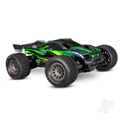 Mini XRT 4WD RTR Monster Truck, Green (+ TQi 2-ch, VXL-3S, Velineon 3500Kv, 2S LiPo, USB-C Charger, Clipless Body)