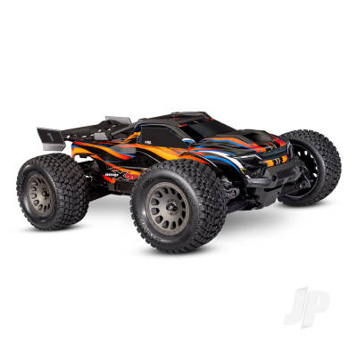 Mini XRT 4WD RTR Monster Truck, Orange (+ TQi 2-ch, VXL-3S, Velineon 3500Kv, 2S LiPo, USB-C Charger, Clipless Body)