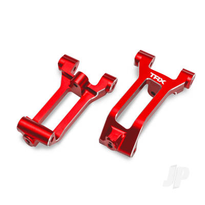 Caster blocks (c-hubs), 6061-T6 aluminium (red-anodised), left & right, 3x8mm BCS (with threadlock) (6)