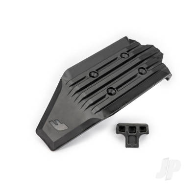 Skid plate, front (1)/ rubber impact cushion (1)
