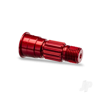 Stub axle, front, 6061-T6 aluminium (red-anodised)