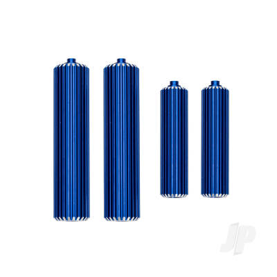 Reservoirs, shocks (6061-T6 aluminium, blue-anodised) (front (2), rear (2))