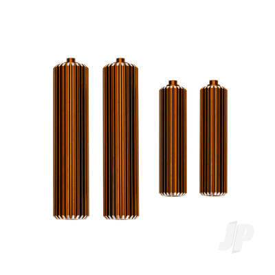 Reservoirs, shocks (6061-T6 aluminium, orange-anodised) (front (2), rear (2))