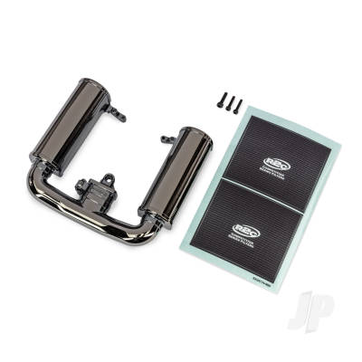 Engine intake, black chrome, 3x12mm CS (1), 2.5x12mm CS (2)