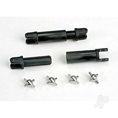 Half shafts (internal-splined (2 pcs) / external-splined (2 pcs)) / metal U-joints (4 pcs)