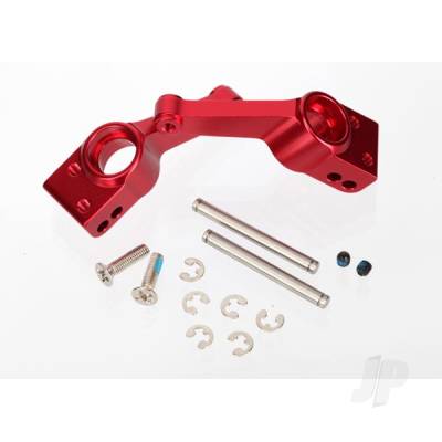 Carriers, stub axle (Red-anodised 6061-T6 aluminium) (Rear) (2 pcs)