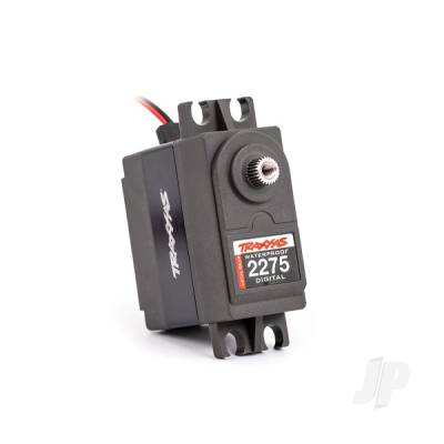 Servo, digital high-torque, metal gear (ball bearing), waterproof