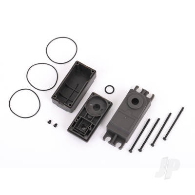 Servo case, plastic (top, middle, bottom) / gaskets / hardware (for #2275 servo)