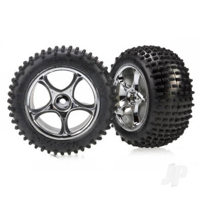 Wheels & Tyres, assembled (Tracer 2.2" chrome wheels, Alias 2.2" Tyres) (2) (Bandit rear, medium compound with foam inserts)