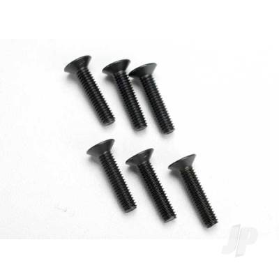 Screws, 4x18mm countersunk machine (hex drive) (6 pcs)