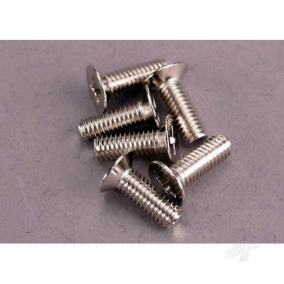 Screws, 4x12mm countersunk machine (100-degree) (6 pcs)