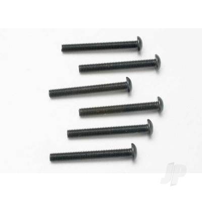 Screws, 3x25mm button-head machine (hex drive) (6 pcs)