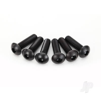 Screws, 4x15mm button-head machine (hex drive) (6 pcs)