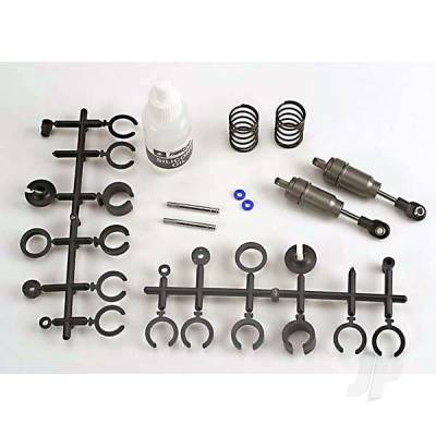 Big Bore shocks (Short) (Hard-anodised & PTFE-coated T6 aluminium) (assembled with TiN shafts with springs) (Front & Rear) (2 pcs) (Note: Assembled with 32mm shafts, 29mm shafts included)
