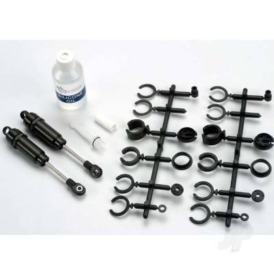 Big Bore shocks (Long) (Hard-anodised & PTFE-coated T6 aluminium) (assembled with TiN shafts) without springs (Front) (2 pcs)