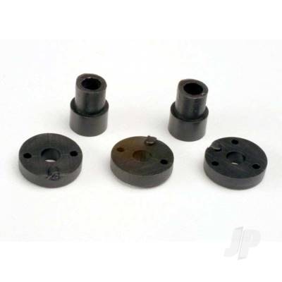 Piston head Set (2-hole (2 pcs) / 3-hole (2 pcs)) / shock mounting bushings & washers (2 pcs) (Big Bore shocks)