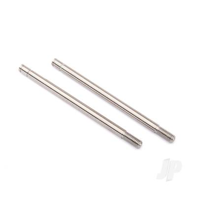 Shock shafts, Steel, Chrome finish (X-Long) (2 pcs)