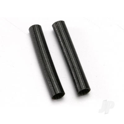 Heat shield tubing, fibreglass (2 pcs) (Black)