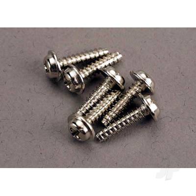 Screws, 3x12mm washerhead self-tapping (6 pcs)