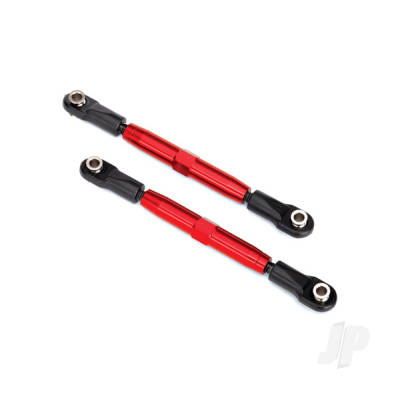 Camber links, Rear (Tubes Red-anodised, 7075-T6 aluminium, stronger than Titanium) (73mm) (2 pcs) / rod ends (4 pcs) / aluminium wrench (1pc)